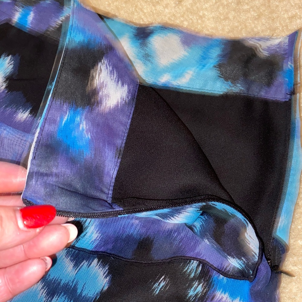 💜💙Cato Colorful & Fun Layered Skirt💙💜 - Picture 2 of 6